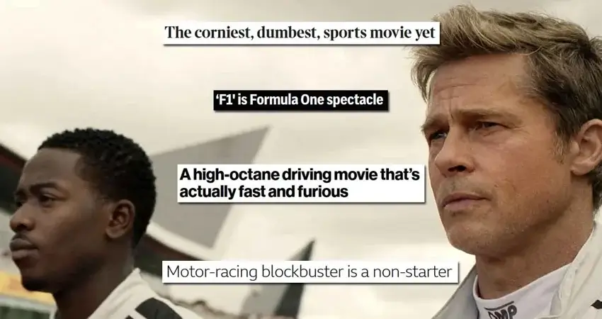 Первые отзывы критиков на F1 Movie