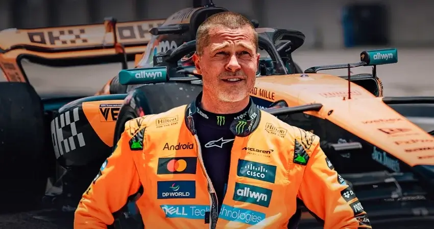 Брэд Питт за рулём болида Формулы-1: день с McLaren