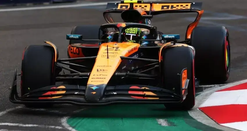 Норрис упустил шанс в Баку из-за ошибки в квалификации