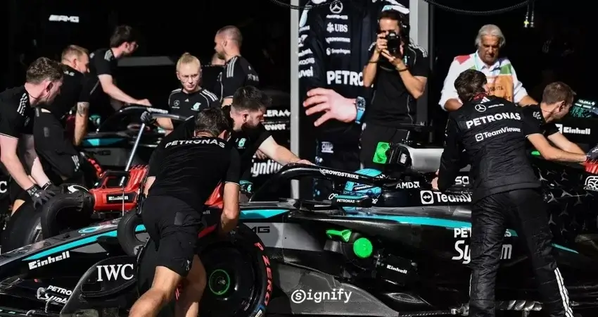 Расселл о ошибке с шинами в Монце