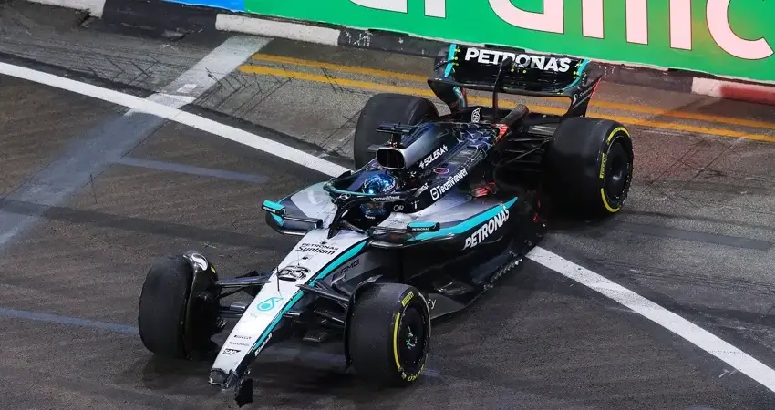 Авария Расселла в Сингапуре: извинения команде Mercedes