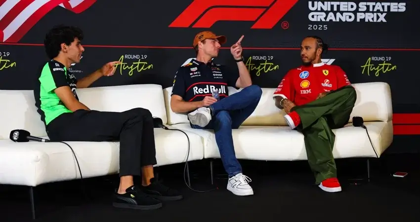 Пресс-конференция перед Гран-при США на трассе СОТА