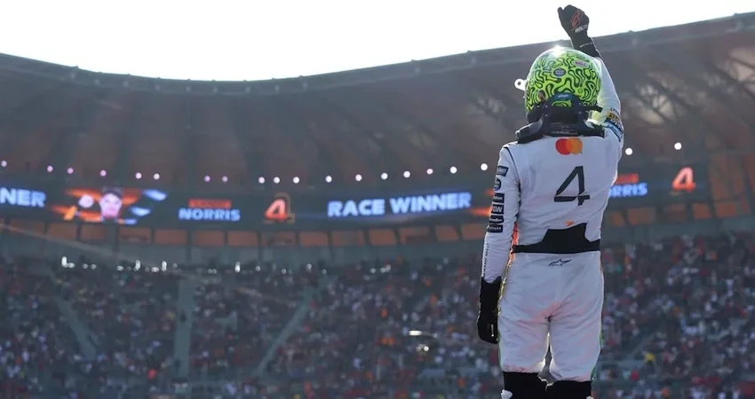 Ландо Норрис лидирует в чемпионате после триумфа в Мексике