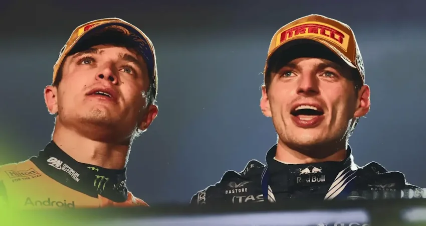 Норрис обвинил Ферстаппена в провокации на прогревочном круге в Лас-Вегасе