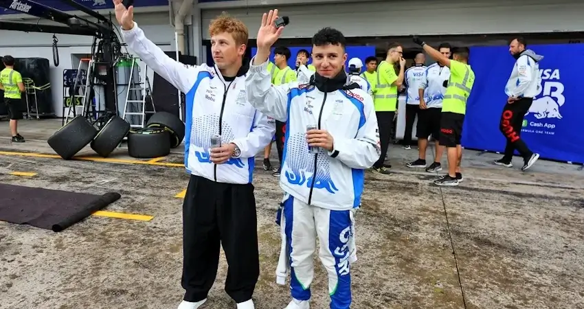 Напряжение на финише Гран-при Сан-Паулу: Racing Bulls избежали столкновения в последнем круге