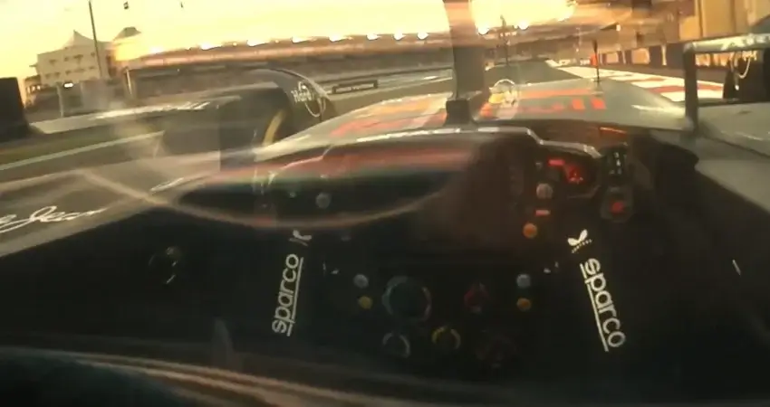 Взгляд изнутри: Видео с камеры на шлеме Макса Ферстаппена в Абу-Даби