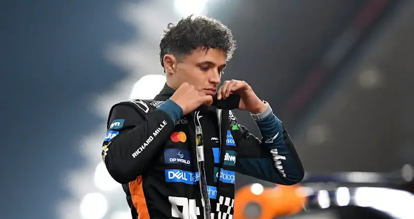 Норрис осторожен в прогнозах после лидерства в практике