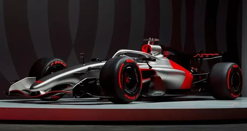 Первый выезд Audi R26 в Барселоне