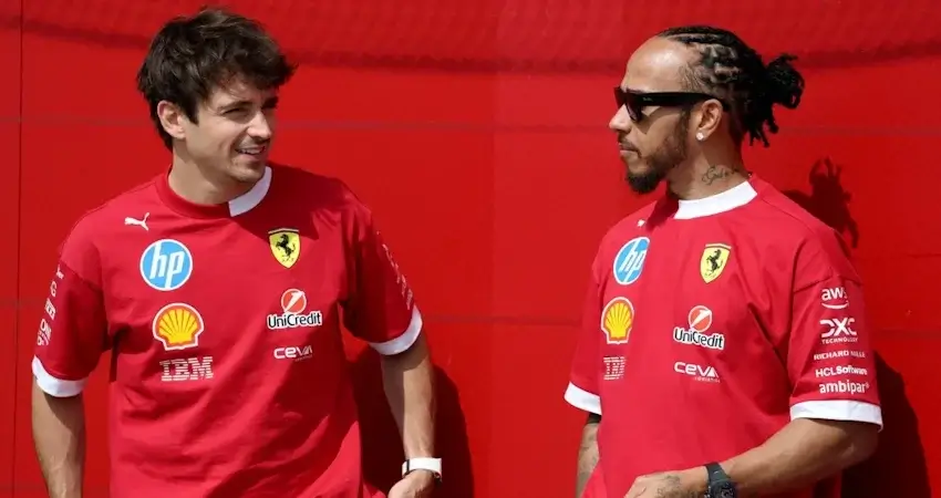 Хэмилтон и Леклер представили комбинезоны Ferrari для Ф1 2026