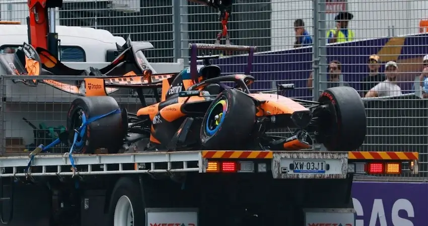 Авария Оскара Пиастри до старта в Мельбурне: что пошло не так