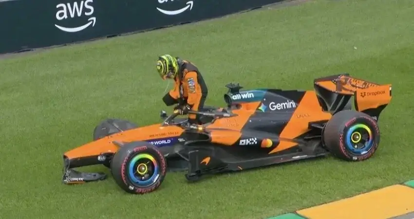 Пиастри разбился ещё до старта Гран-при Австралии