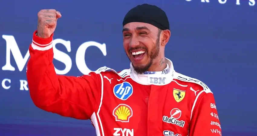 Первая победа Хэмилтона за Ferrari в Барселоне